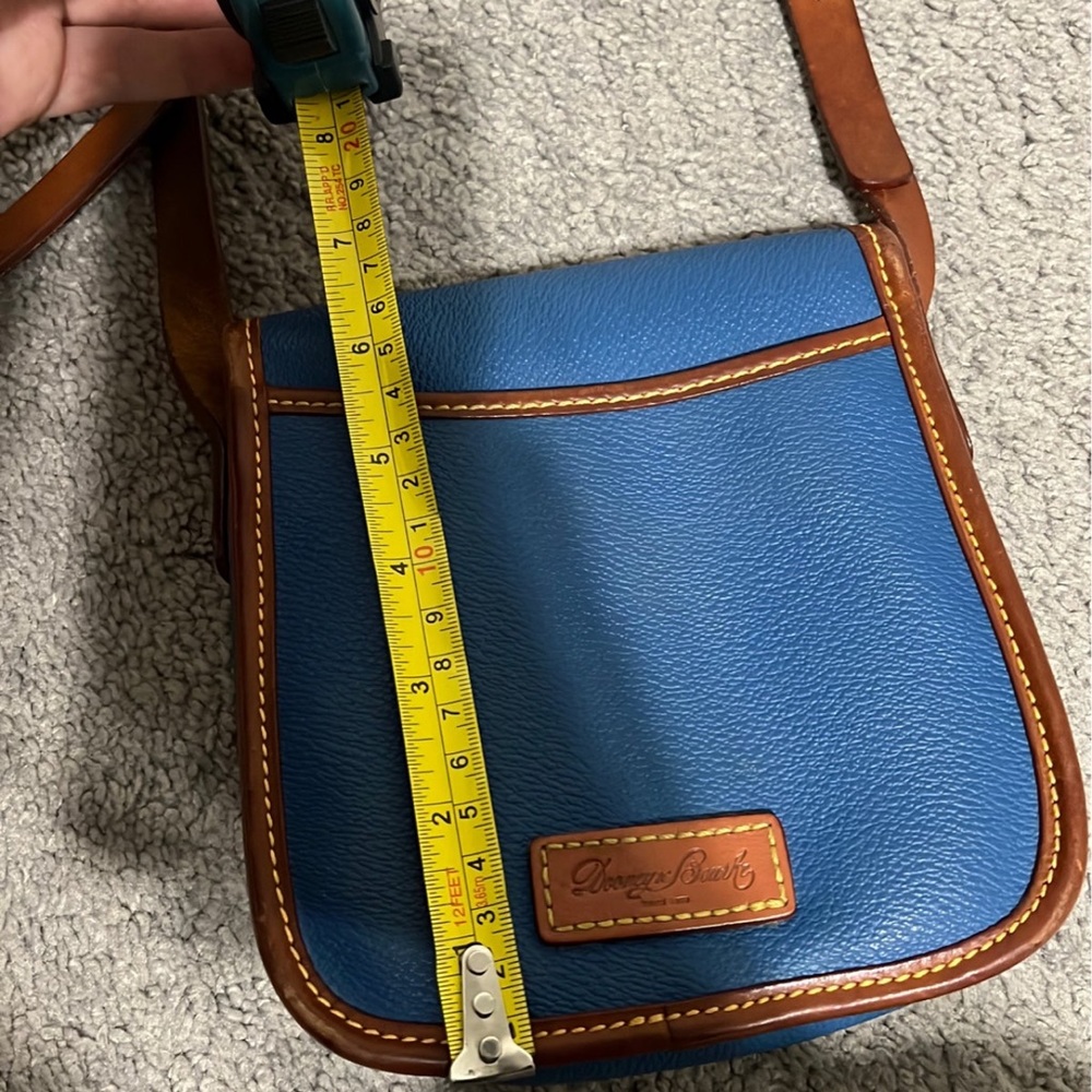 Leather crossbody bag Dooney and Bourke Blue in Leather - Picture 10 of 14